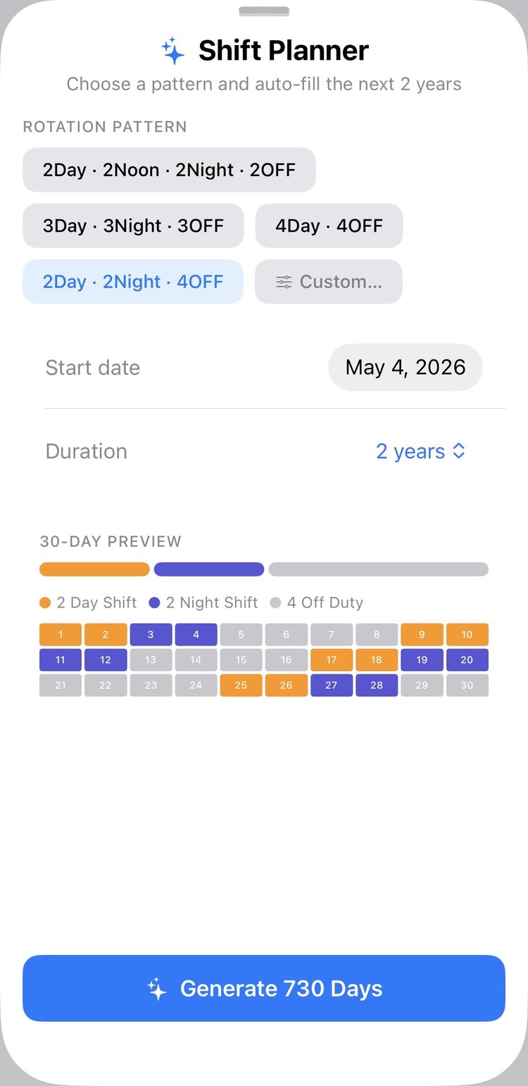 Shift Planner