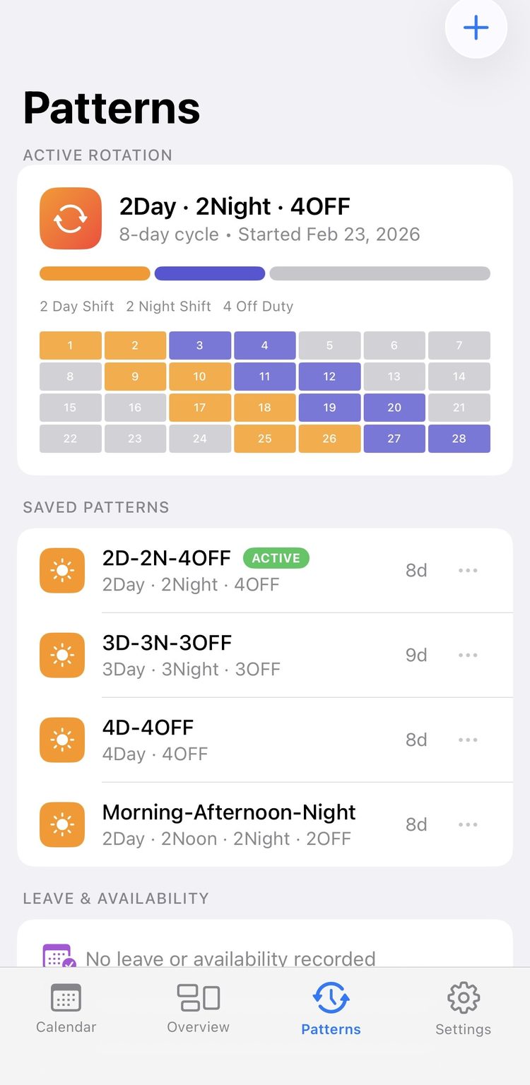 Custom Rotation Patterns